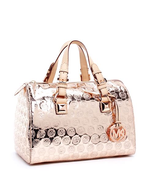 michael kors tasche rose|michael kors opened satchel purse.